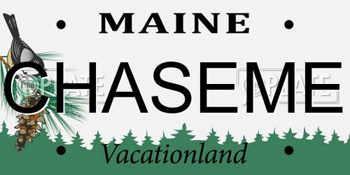CHASEME Maine License Plate