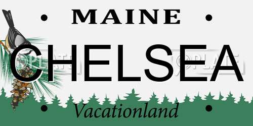 CHELSEA Maine License Plate