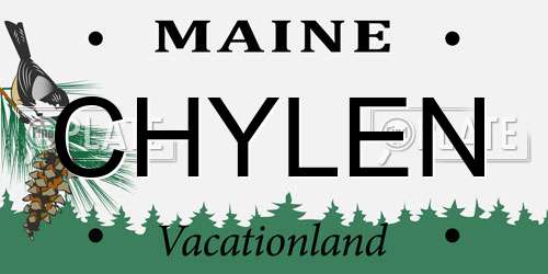 CHYLEN Maine License Plate