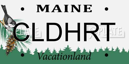 CLDHRT Maine License Plate
