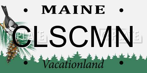 CLSCMN Maine License Plate