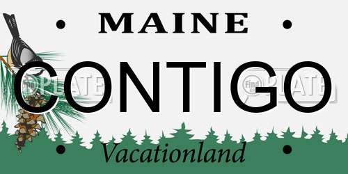 CONTIGO Maine License Plate