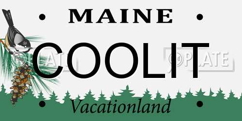 COOLIT Maine License Plate