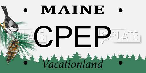 CPEP Maine License Plate
