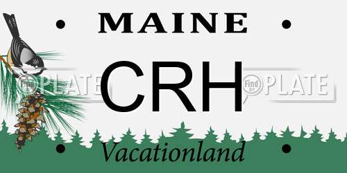 CRH Maine License Plate