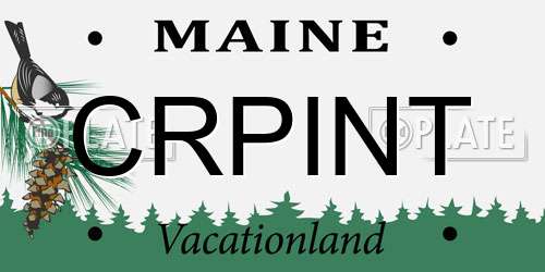 CRPINT Maine License Plate