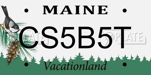 CS5B5T Maine License Plate