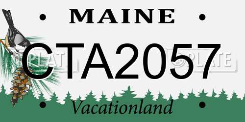 CTA2057 Maine License Plate