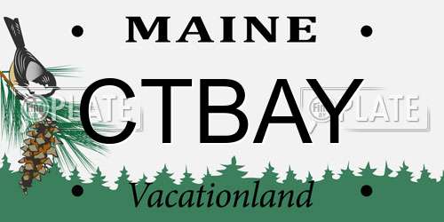 CTBAY Maine License Plate