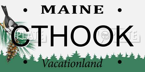 CTHOOK Maine License Plate