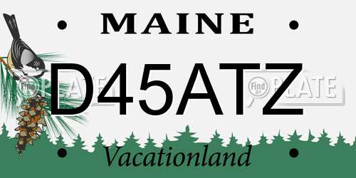 D45ATZ Maine License Plate