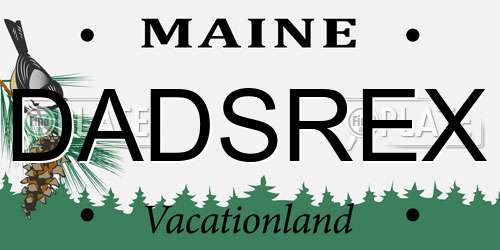 DADSREX Maine License Plate
