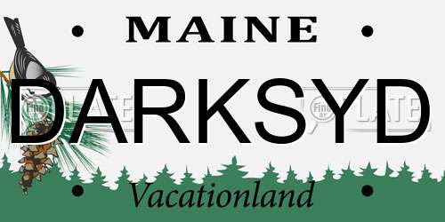 DARKSYD Maine License Plate