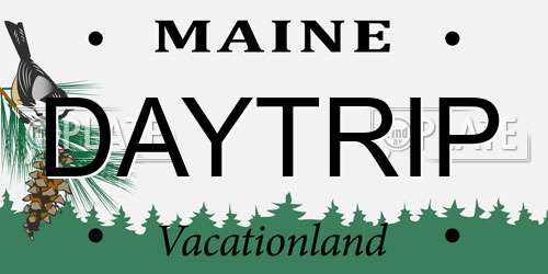 DAYTRIP Maine License Plate