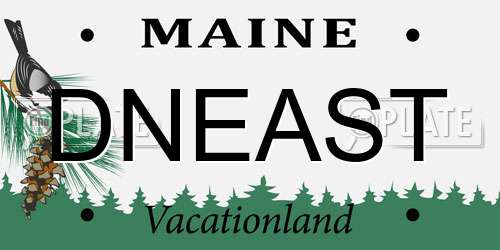 DNEAST Maine License Plate