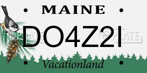 DO4Z2I Maine License Plate