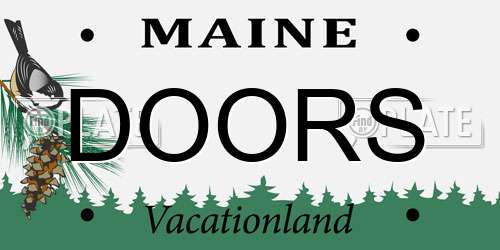 DOORS Maine License Plate