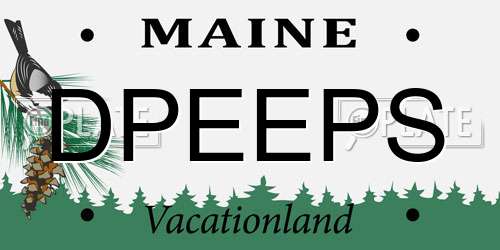 DPEEPS Maine License Plate