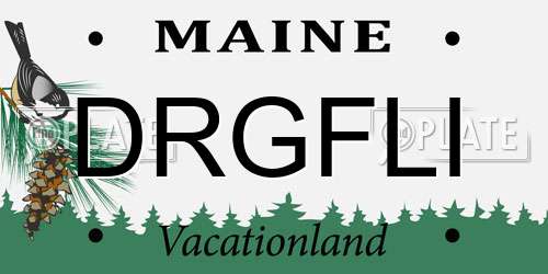 DRGFLI Maine License Plate
