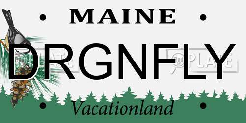 DRGNFLY Maine License Plate
