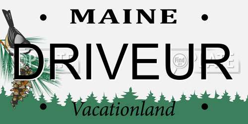 DRIVEUR Maine License Plate