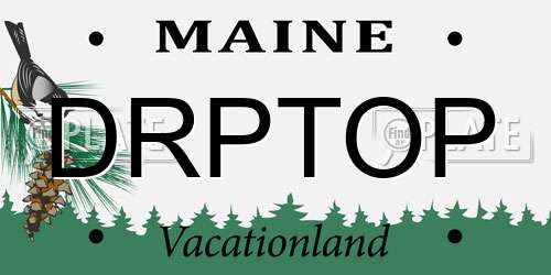 DRPTOP Maine License Plate