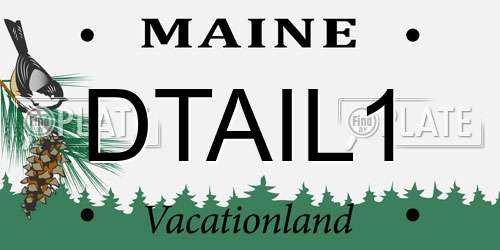 DTAIL1 Maine License Plate