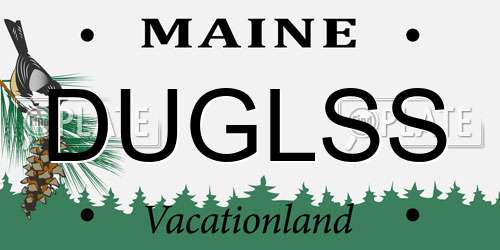 DUGLSS Maine License Plate