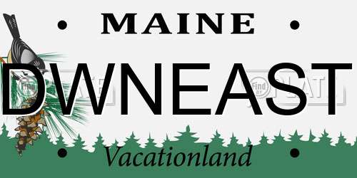 DWNEAST Maine License Plate