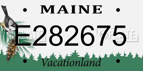 E282675 Maine License Plate
