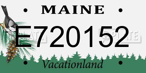 E720152 Maine License Plate