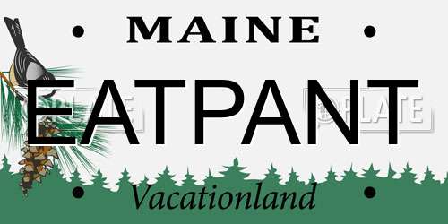EATPANT Maine License Plate