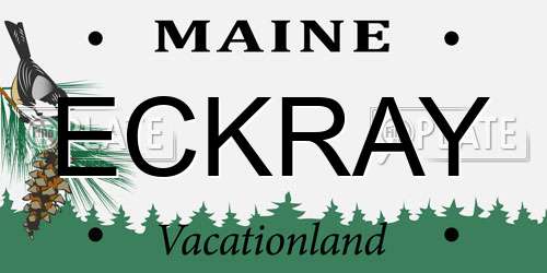 ECKRAY Maine License Plate