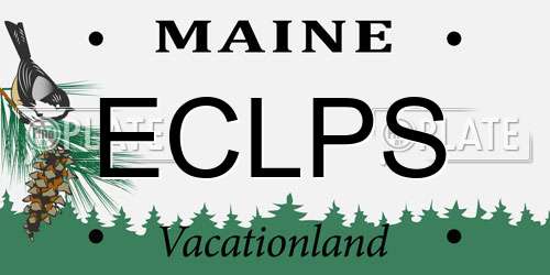 ECLPS Maine License Plate