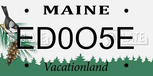 ED0O5E Maine License Plate