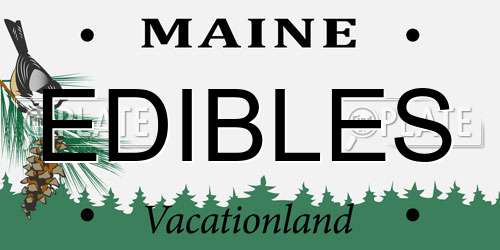 EDIBLES Maine License Plate