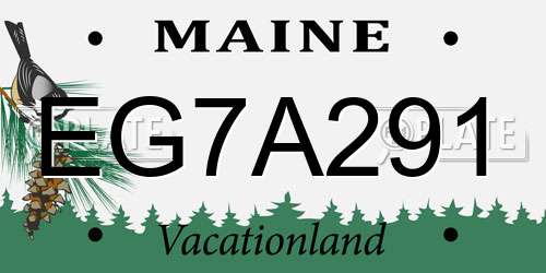 EG7A291 Maine License Plate