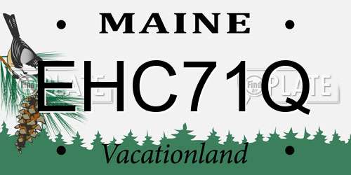EHC71Q Maine License Plate