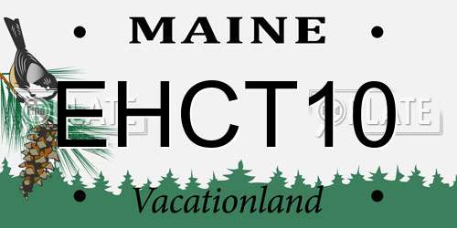 EHCT10 Maine License Plate
