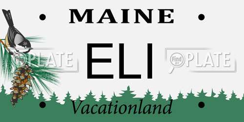 ELI Maine License Plate