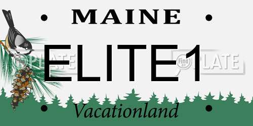 ELITE1 Maine License Plate