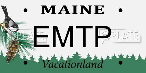 EMTP Maine License Plate