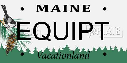 EQUIPT Maine License Plate