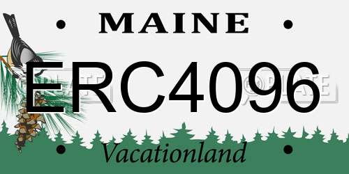 ERC4096 Maine License Plate