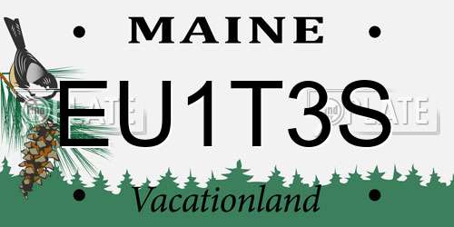 EU1T3S Maine License Plate