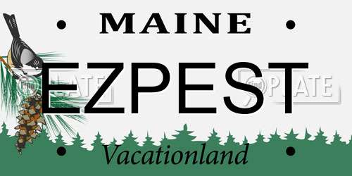 EZPEST Maine License Plate