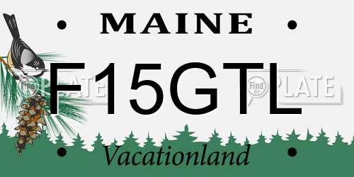 F15GTL Maine License Plate