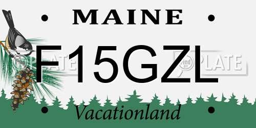 F15GZL Maine License Plate