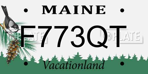 F773QT Maine License Plate