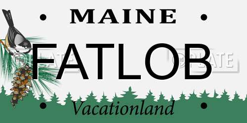 FATLOB Maine License Plate